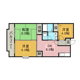 メゾンベール桜台【4階】の間取り