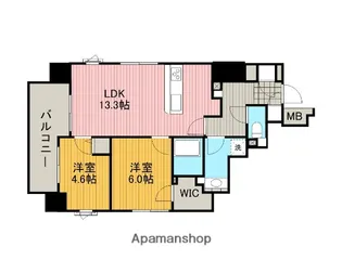 日神パレステージ小田急相模原フロント【5階】の間取り