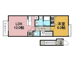 グリーンヒルズ大澤E【2階】の間取り