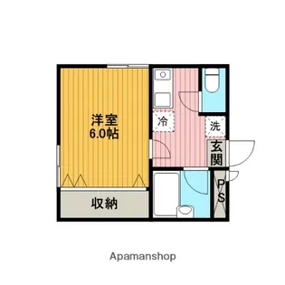 モリオンS【302号室】の間取り