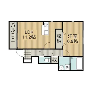 リールセゾンC【1階】の間取り