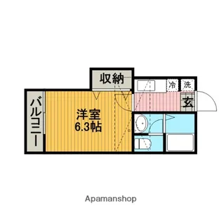 ノア若松【2階】の間取り