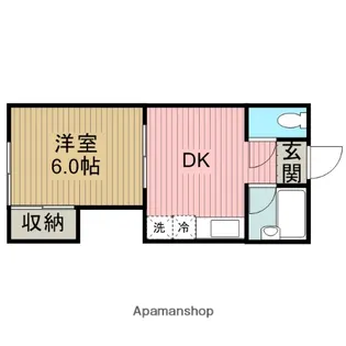 イマーブル相模【1階】の間取り