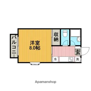 ヴィラウエスト【2階】の間取り