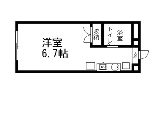 ピースフルウエスト【2階】の間取り