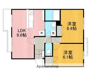 メゾンエトワール【2階】の間取り