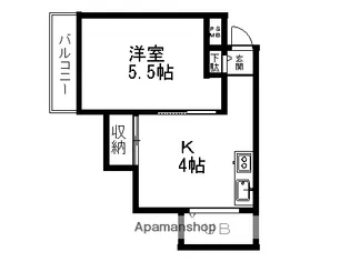 メゾンK【203号室】の間取り