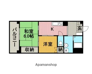 パレーシャル相武台【404号室】の間取り