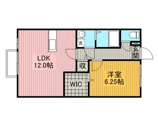 クレール四季彩の丘 六番館【1階】の間取り