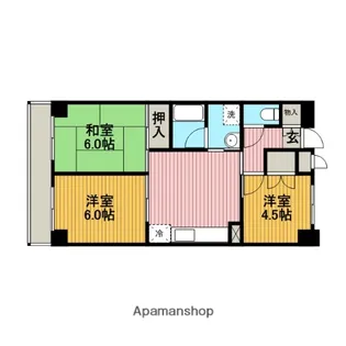 神奈川県相模原市中央区淵野辺本町2丁目【マンション】の間取り