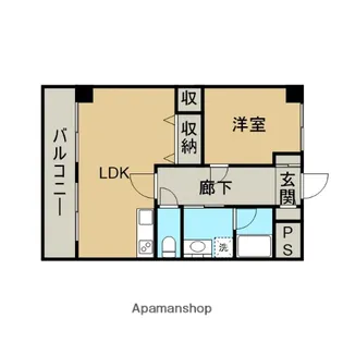 レイハウス橋本【203号室】の間取り