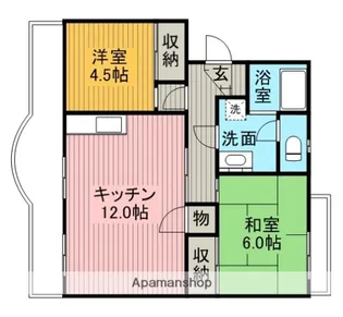 大幸マンションB【2階】の間取り