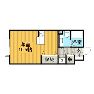 ジュネス・ドミール【205号室】の間取り