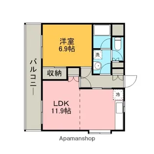 エスポワール古淵【303号室】の間取り