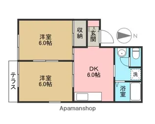 神奈川県相模原市緑区元橋本町【アパート】の間取り