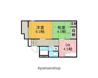メゾン横山【101号室】の間取り
