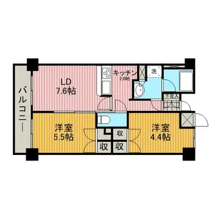 シャルムコート相模原【506号室】の間取り