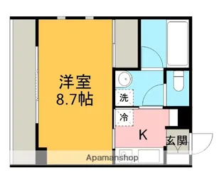 クレシェンド【201号室】の間取り