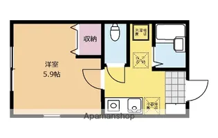 フォルトゥーナ タナ【101号室】の間取り