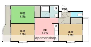 コーポラス中央【1階】の間取り