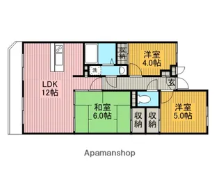 神奈川県相模原市緑区橋本1丁目【マンション】の間取り