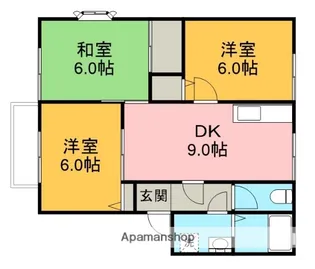 サニーホームズ黄金山【2階】の間取り