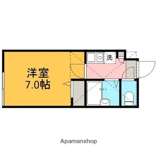 ラシャンス元橋本【1階】の間取り