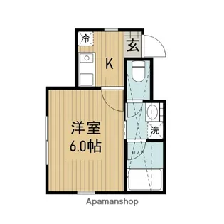 神奈川県相模原市南区鵜野森3丁目【アパート】の間取り