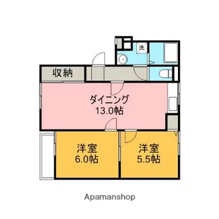 コンフォール千代田A【2階】の間取り