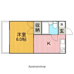 神奈川県相模原市中央区上矢部3丁目【アパート】の間取り