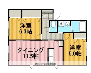 オークヴィラA【1階】の間取り