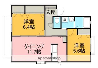 オークヴィラA【1階】の間取り