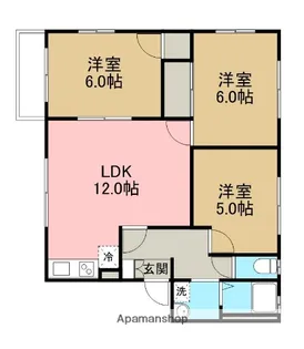 アンファンドシャテニエ十番館【1階】の間取り