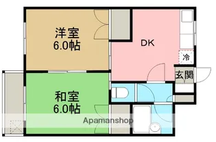 マンション豊和【202号室】の間取り