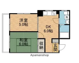 ホワイトヴィラ相模原【104号室】の間取り