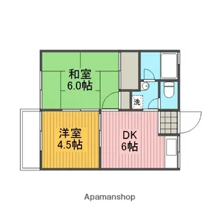神奈川県相模原市中央区弥栄1丁目【アパート】の間取り