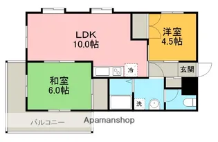 ダイヤハイツ西門【2階】の間取り