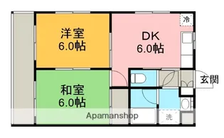 神奈川県相模原市中央区相模原5丁目【マンション】の間取り