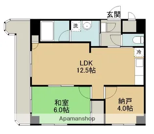ヴィラ水郷田名【7階】の間取り