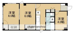 米屋ハイツ【2階】の間取り