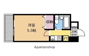 ナイスアーバンスピリッツ相模原Ⅱ【202号室】の間取り