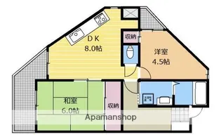 ドゥエル研【301号室】の間取り