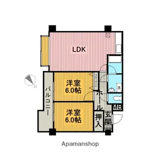 アールメゾン【5階】の間取り