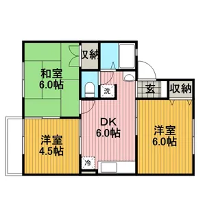ファミール中里【2階】の間取り