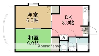 クリオス南橋本【1階】の間取り