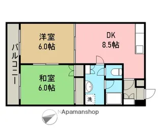 ルミエール上杉【5階】の間取り