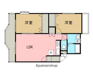ヴィクトワール・フルーヴ【1階】の間取り