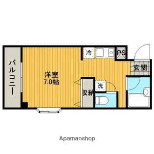 神奈川県相模原市中央区淵野辺3丁目【マンション】の間取り