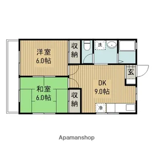 フレンドリーハウス【2階】の間取り