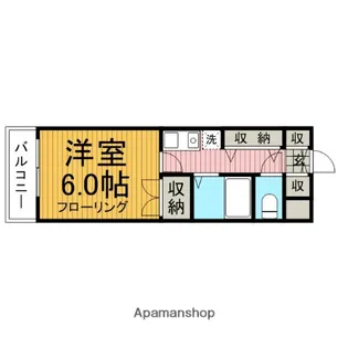 ベルハイツⅢ【407号室】の間取り